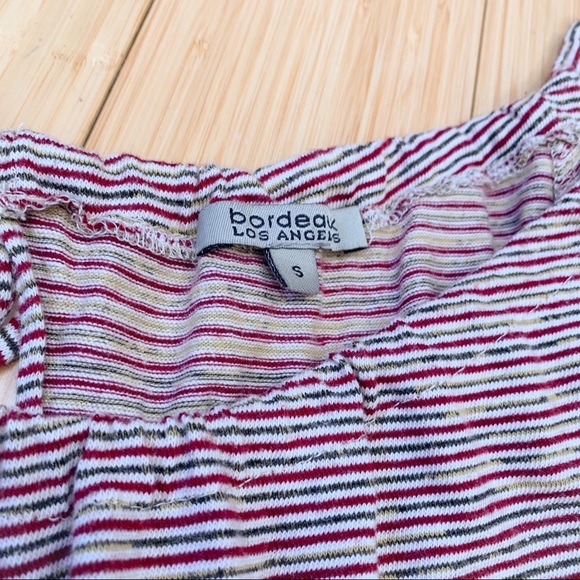 Anthropologie Bordeaux Striped Shirt, S. - Picture 3 of 7